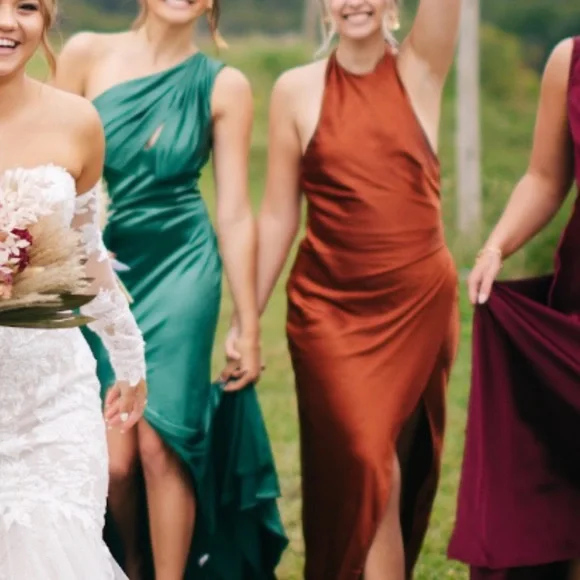 Bridesmaid Dress | Color: Brown/Orange | Size: 4 | Sageary's Closet
